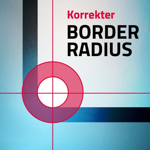 Schaubild für einen Border-radius