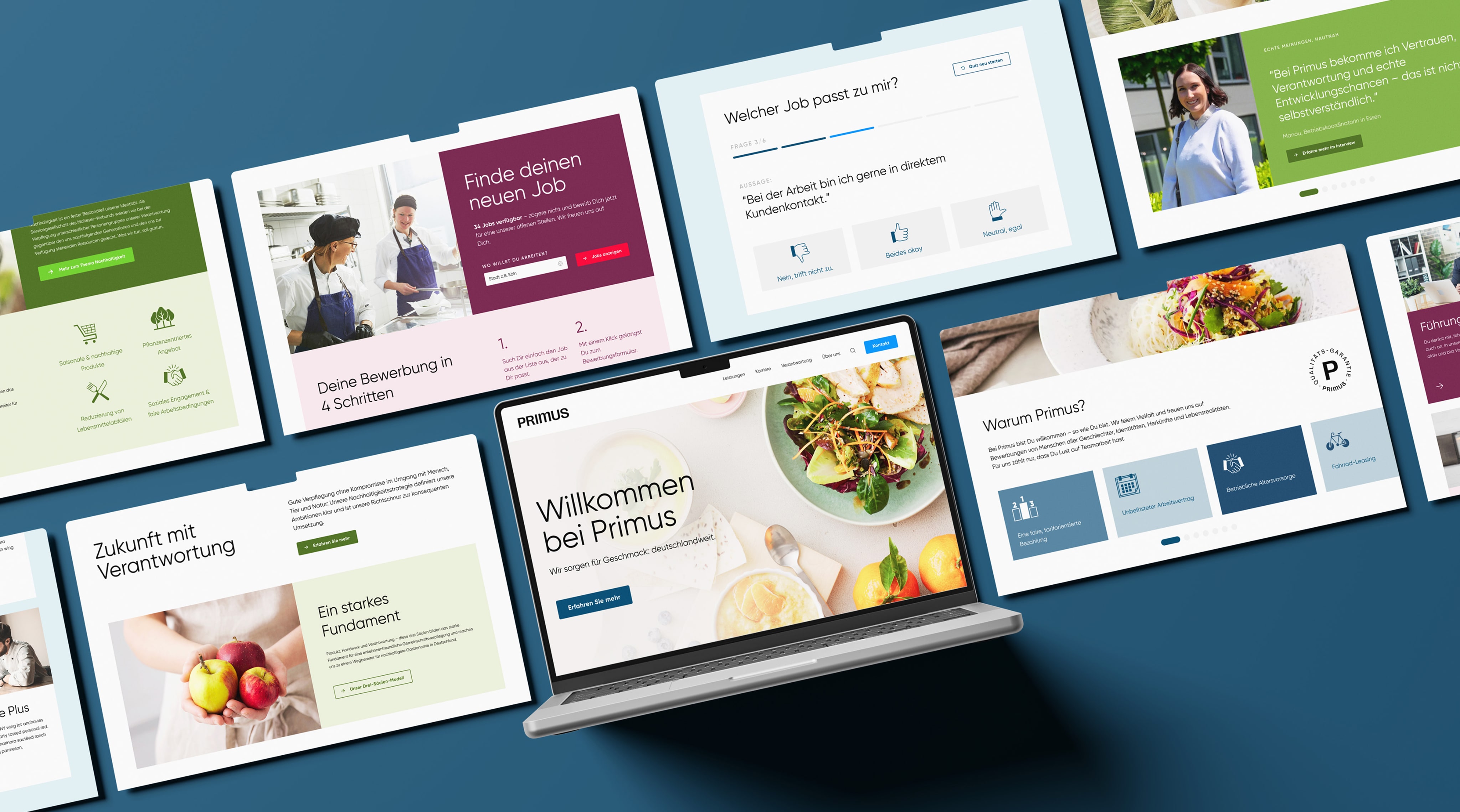 Moderne Karriereseite für Primus – entwickelt von mindtwo mit Fokus auf UX, Design und Recruiting-Performance.